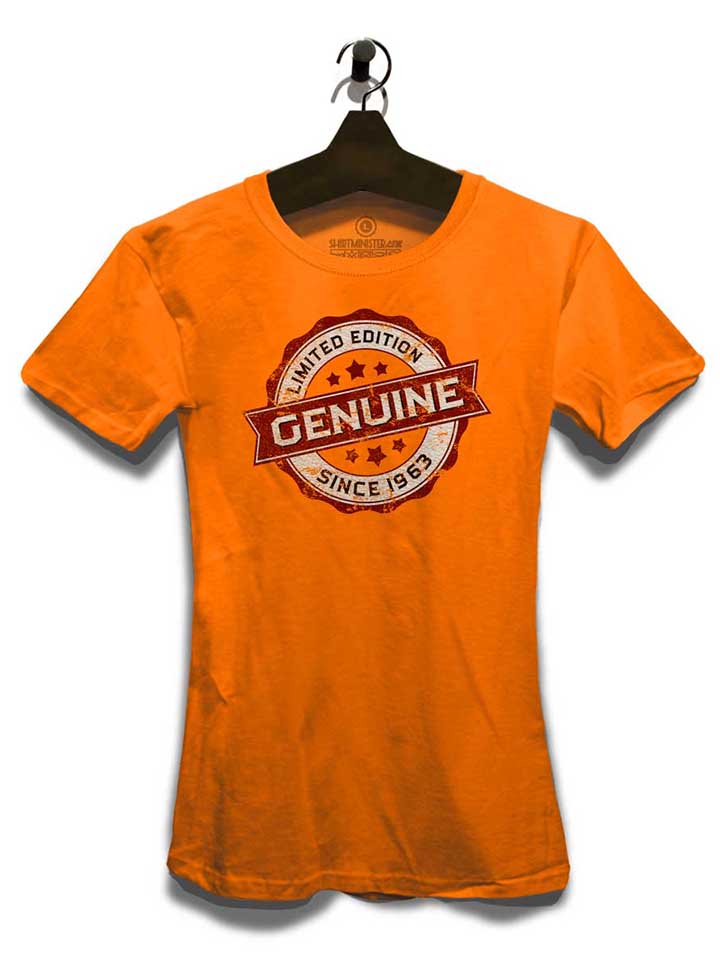 genuine-since-1963-damen-t-shirt orange 3