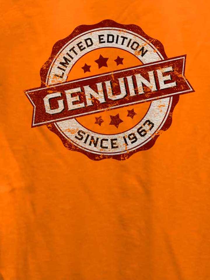 genuine-since-1963-damen-t-shirt orange 4