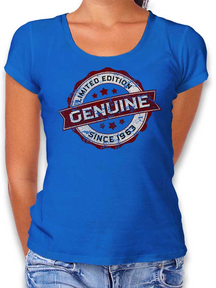 Genuine Since 1963 Damen T-Shirt royal L