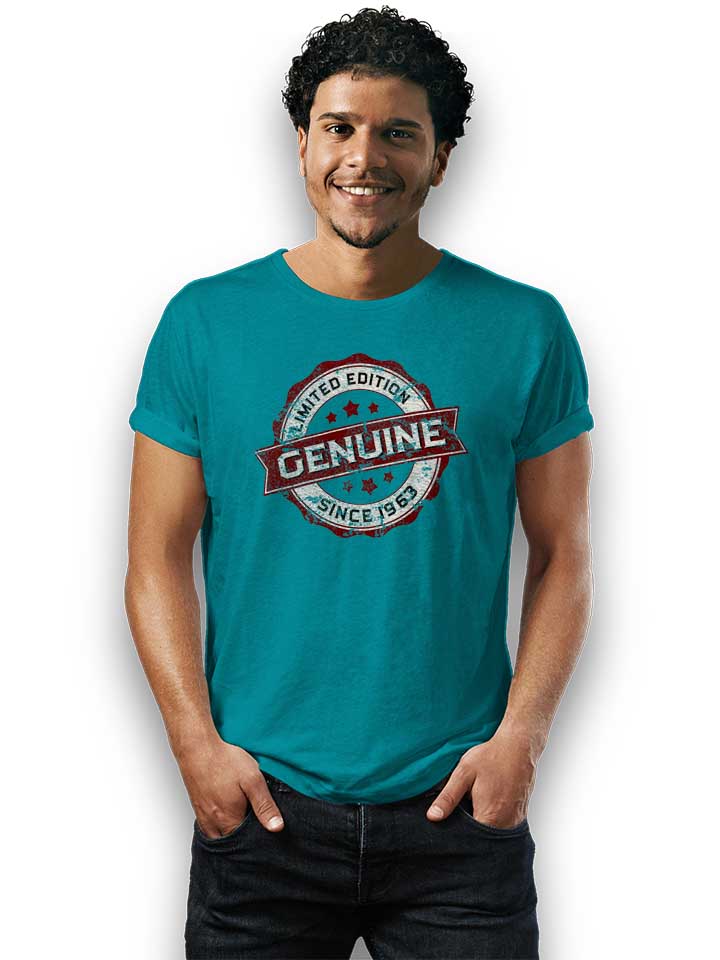 genuine-since-1963-t-shirt tuerkis 2