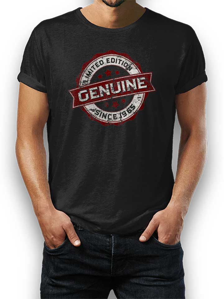 genuine-since-1965-t-shirt schwarz 1