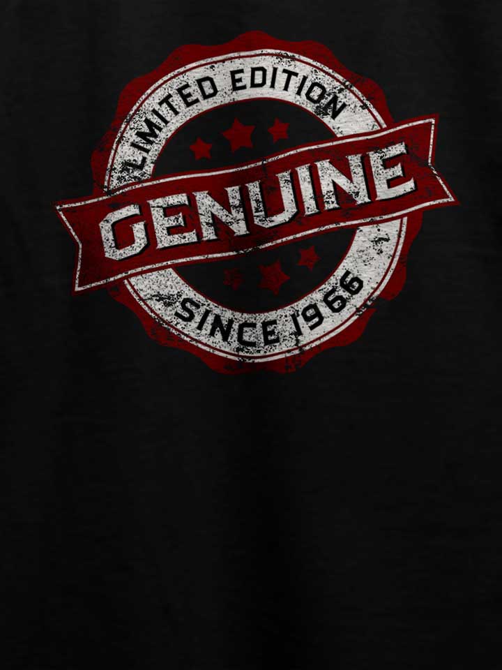 genuine-since-1966-t-shirt schwarz 4