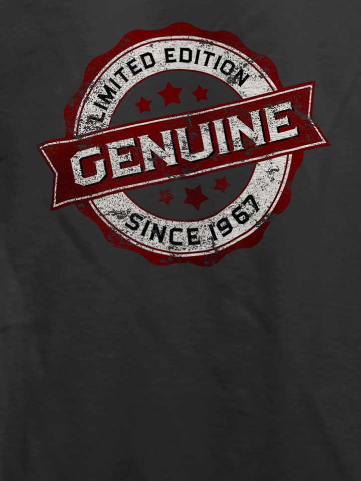 genuine-since-1967-t-shirt dunkelgrau 4