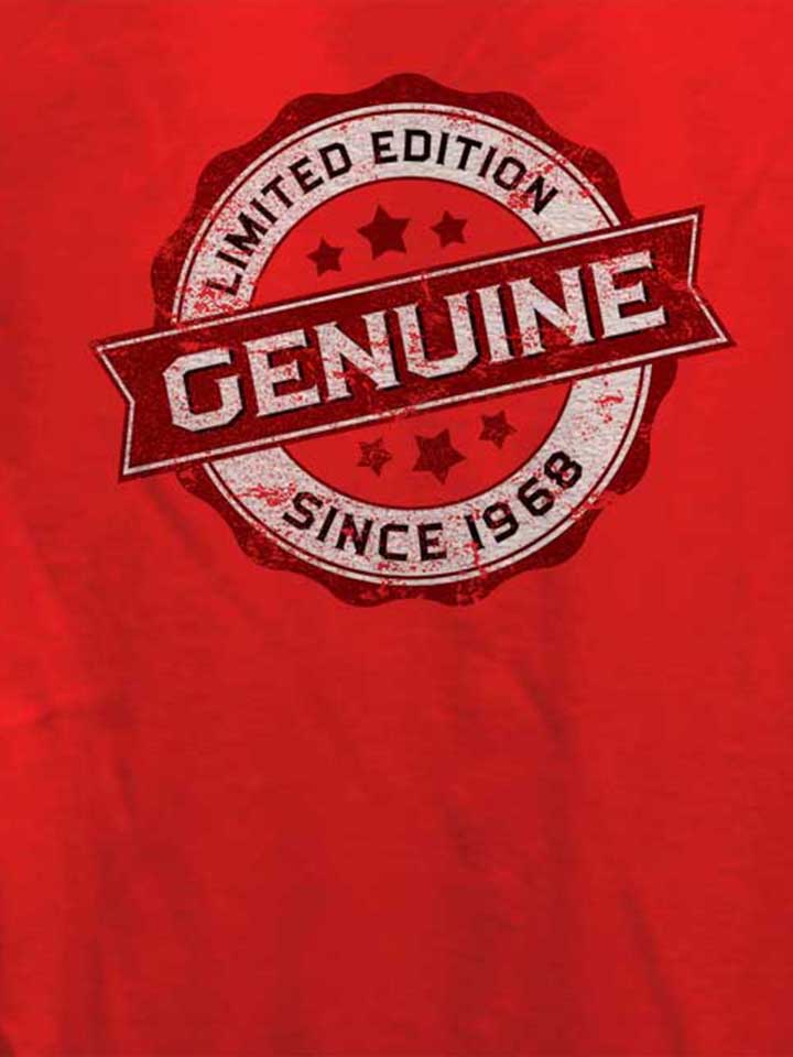 genuine-since-1968-damen-t-shirt rot 4