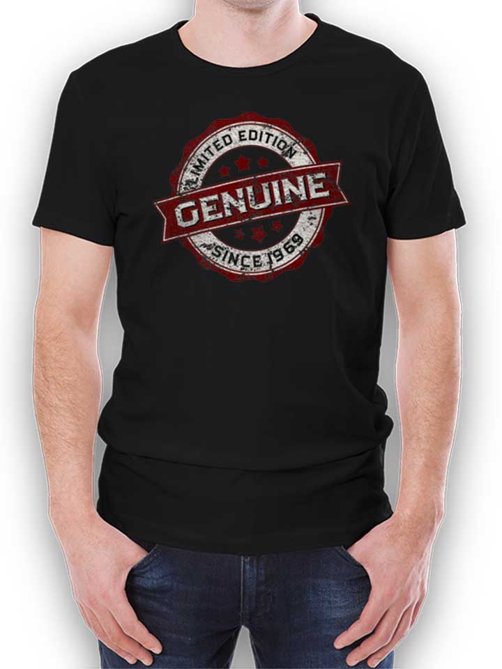 genuine-since-1969-t-shirt schwarz 1