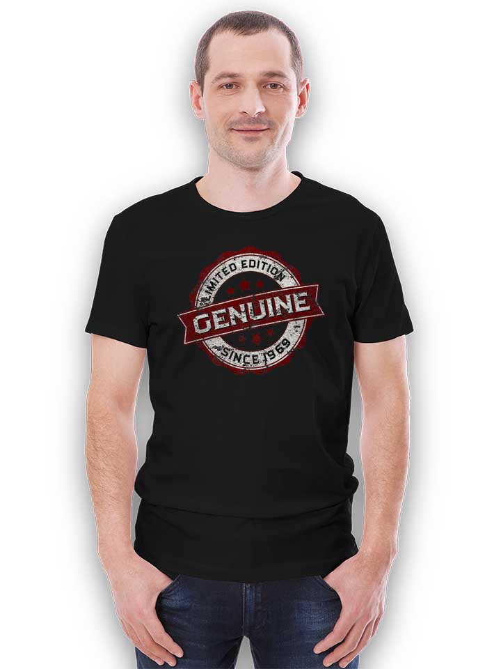 genuine-since-1969-t-shirt schwarz 2