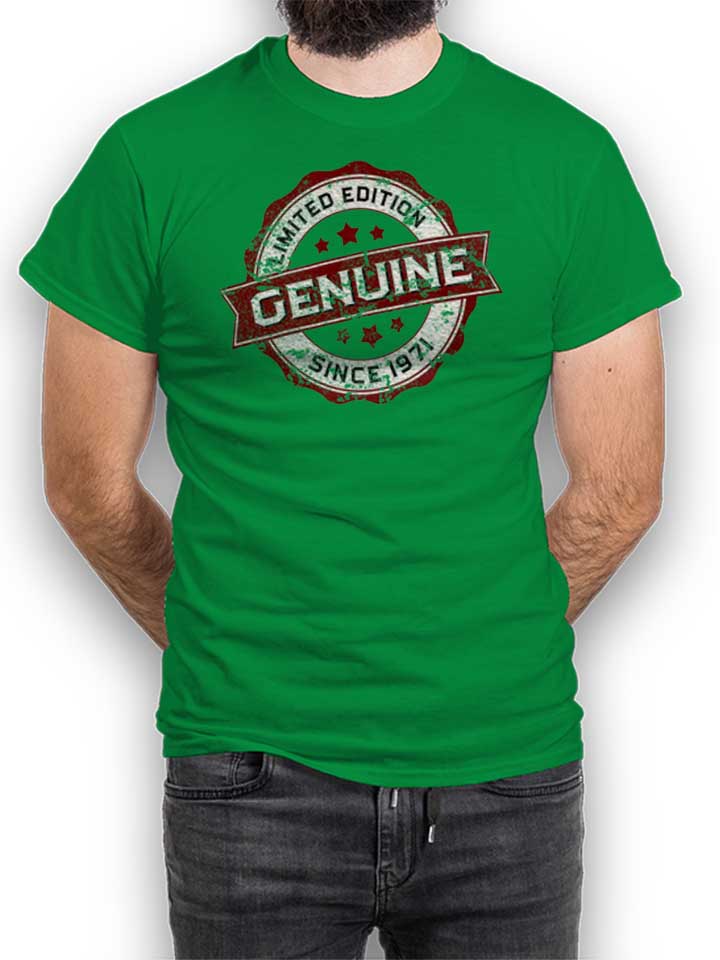 Genuine Since 1971 T-Shirt gruen L