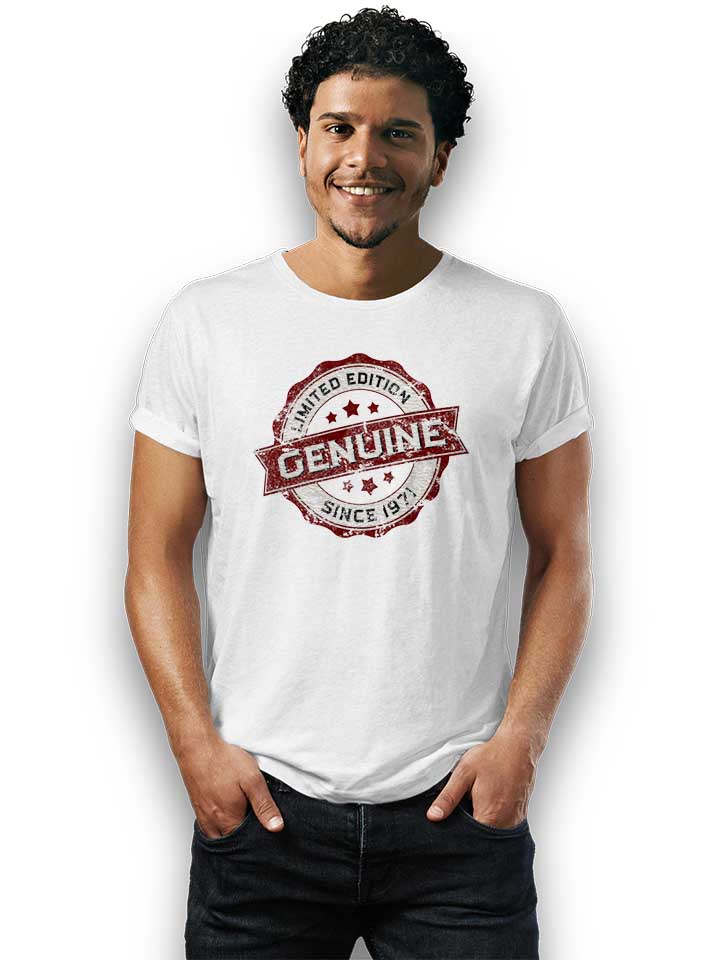 genuine-since-1971-t-shirt weiss 2