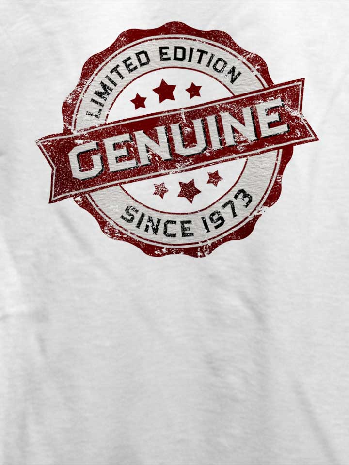 genuine-since-1973-t-shirt weiss 4