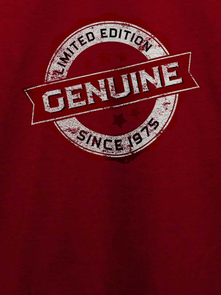 genuine-since-1975-t-shirt bordeaux 4