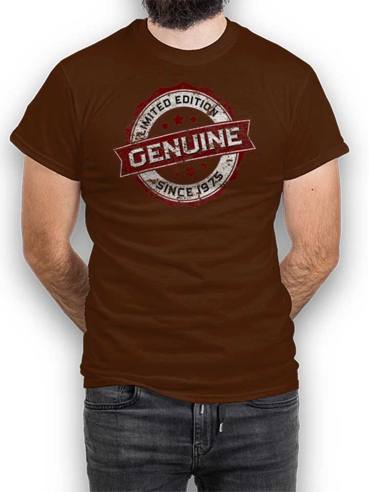 Genuine Since 1975 T-Shirt brown L