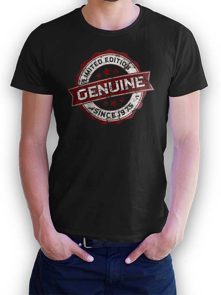 Genuine Since 1975 T-Shirt schwarz L