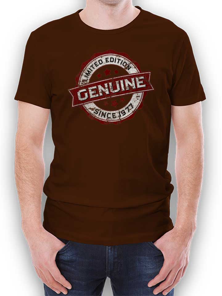 Genuine Since 1977 T-Shirt braun L