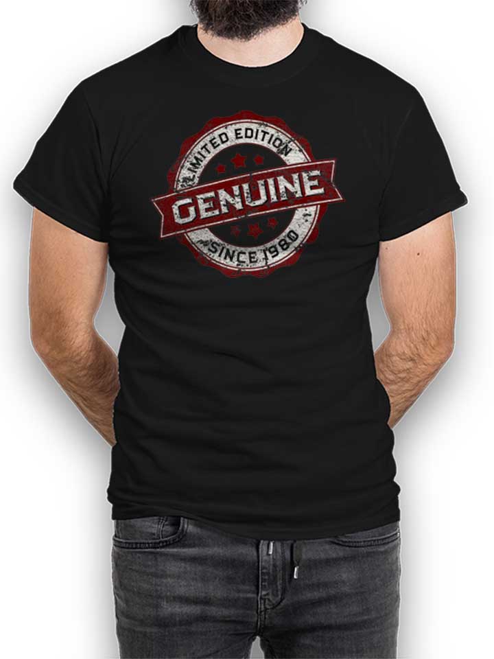 genuine-since-1980-t-shirt schwarz 1
