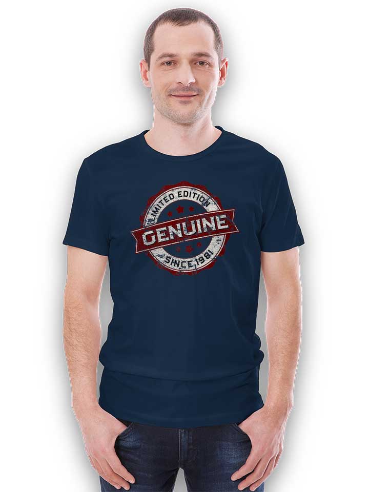 genuine-since-1981-t-shirt dunkelblau 2