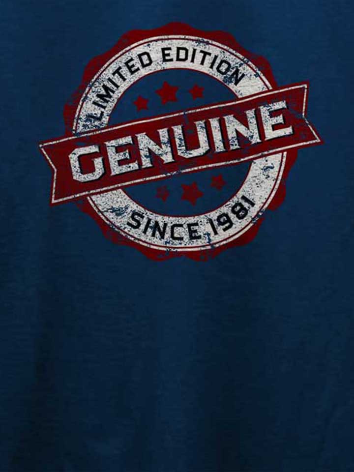 genuine-since-1981-t-shirt dunkelblau 4