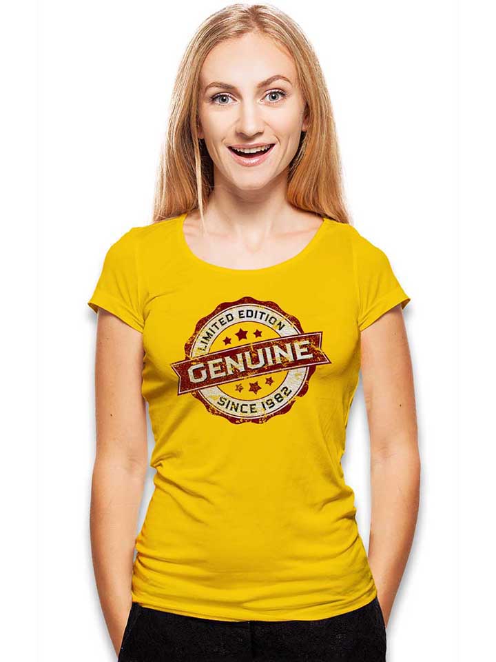 genuine-since-1982-damen-t-shirt gelb 2