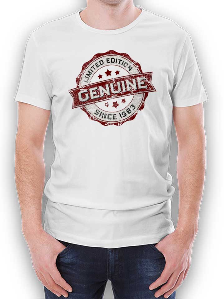 Genuine Since 1983 Kinder T-Shirt weiss 110 / 116