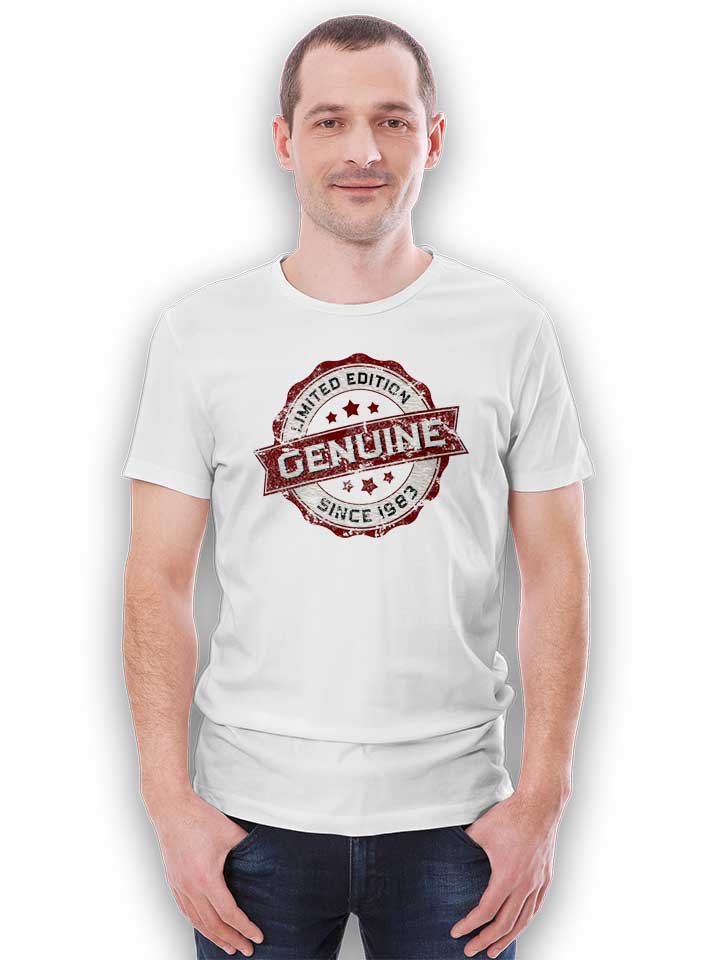 genuine-since-1983-t-shirt weiss 2