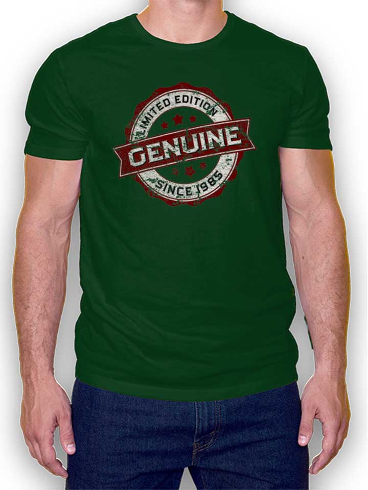Genuine Since 1985 T-Shirt dunkelgruen L