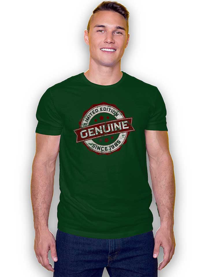 genuine-since-1985-t-shirt dunkelgruen 2