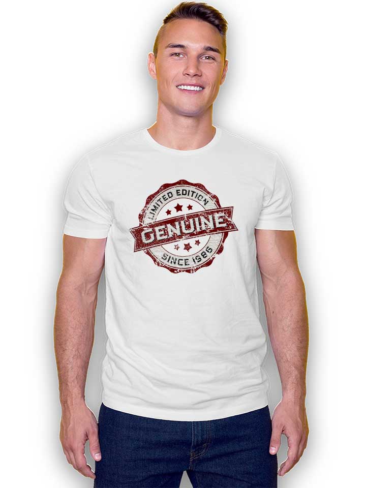 genuine-since-1986-t-shirt weiss 2