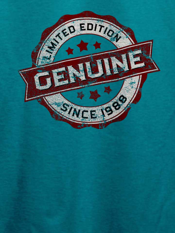 genuine-since-1988-t-shirt tuerkis 4