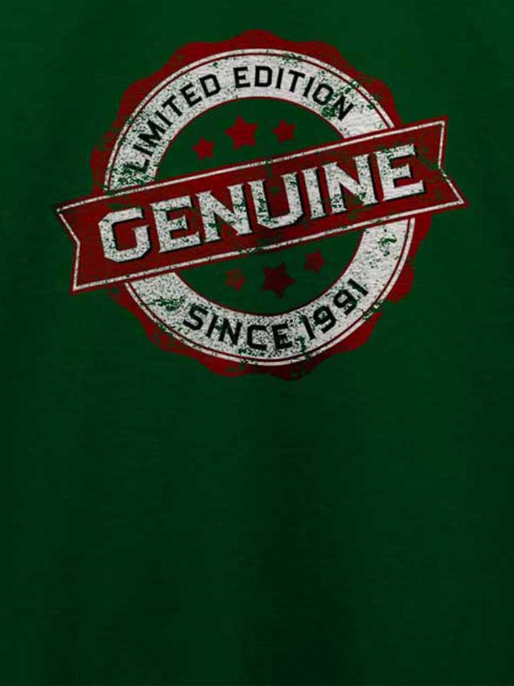genuine-since-1991-t-shirt dunkelgruen 4