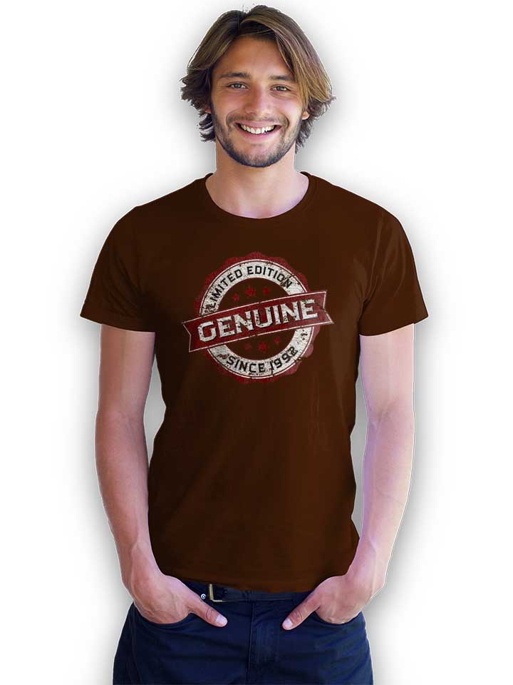 genuine-since-1992-t-shirt braun 2