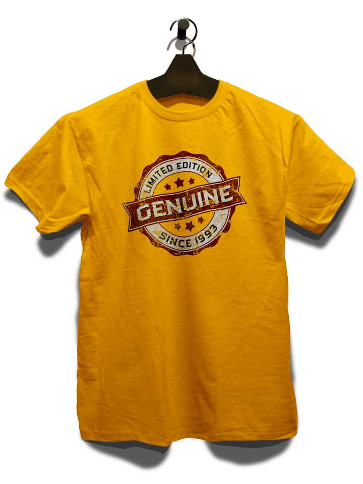 genuine-since-1993-t-shirt gelb 3
