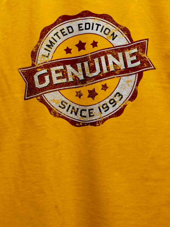 genuine-since-1993-t-shirt gelb 4