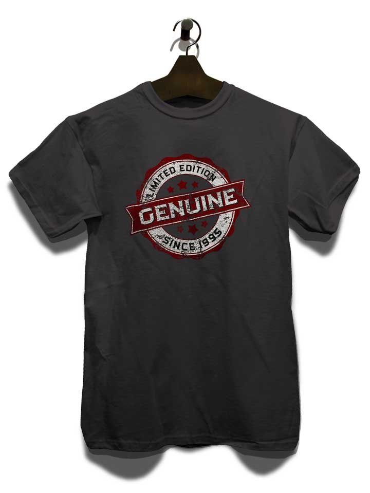 genuine-since-1995-t-shirt dunkelgrau 3