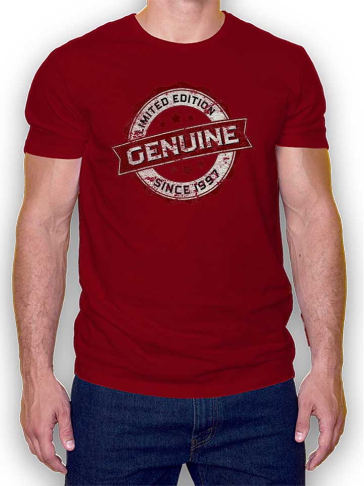genuine-since-1997-t-shirt bordeaux 1