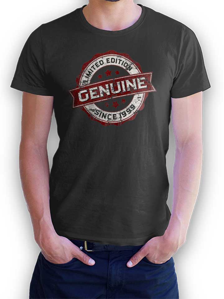 Genuine Since 1999 T-Shirt dunkelgrau L