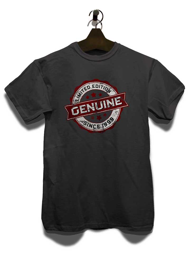 genuine-since-1999-t-shirt dunkelgrau 3
