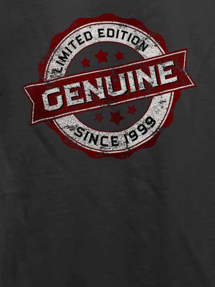 genuine-since-1999-t-shirt dunkelgrau 4