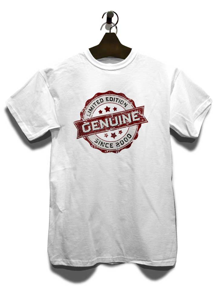 genuine-since-2000-t-shirt weiss 3