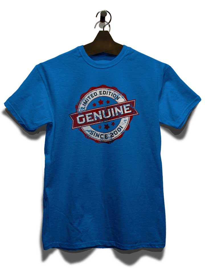 genuine-since-2001-t-shirt royal 3
