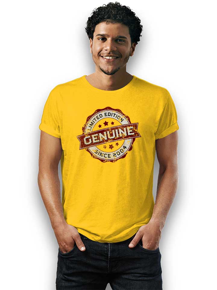 genuine-since-2004-t-shirt gelb 2
