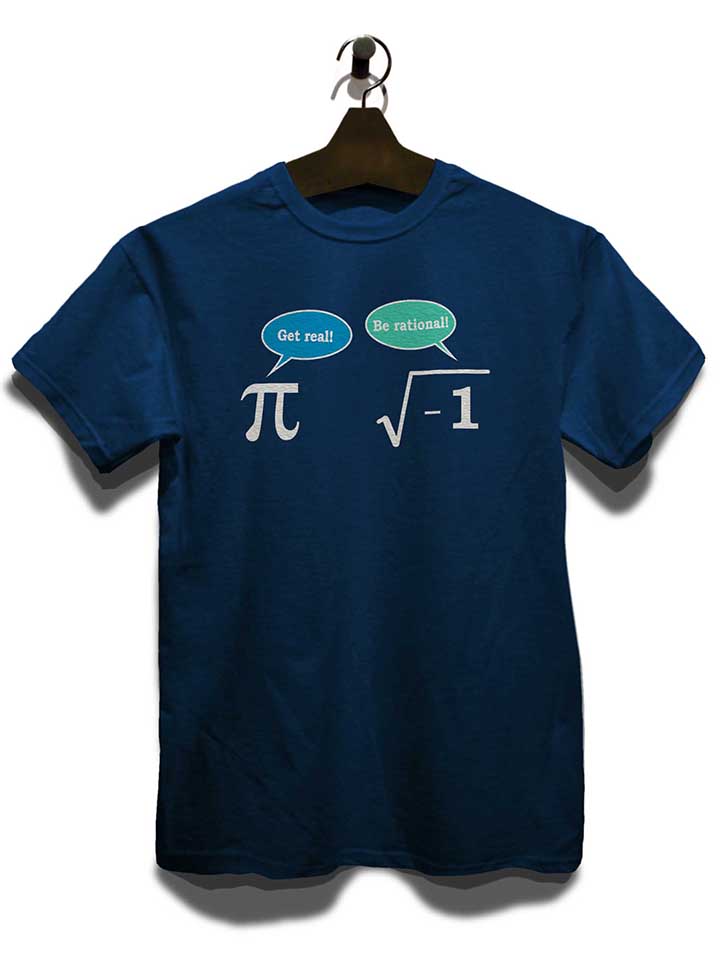 get-real-be-rational-t-shirt dunkelblau 3