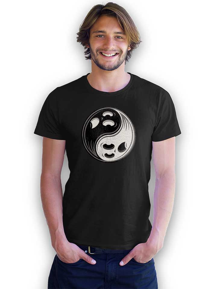 ghost-yin-yang-black-and-white-t-shirt schwarz 2