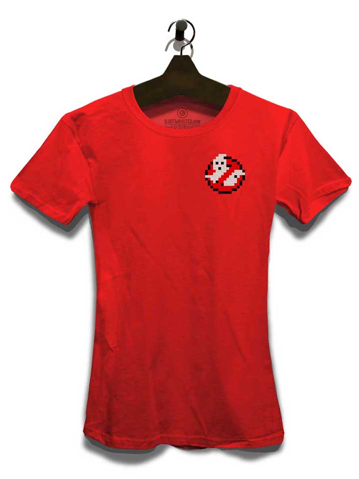 ghostbusters-logo-8bit-chest-print-damen-t-shirt rot 3