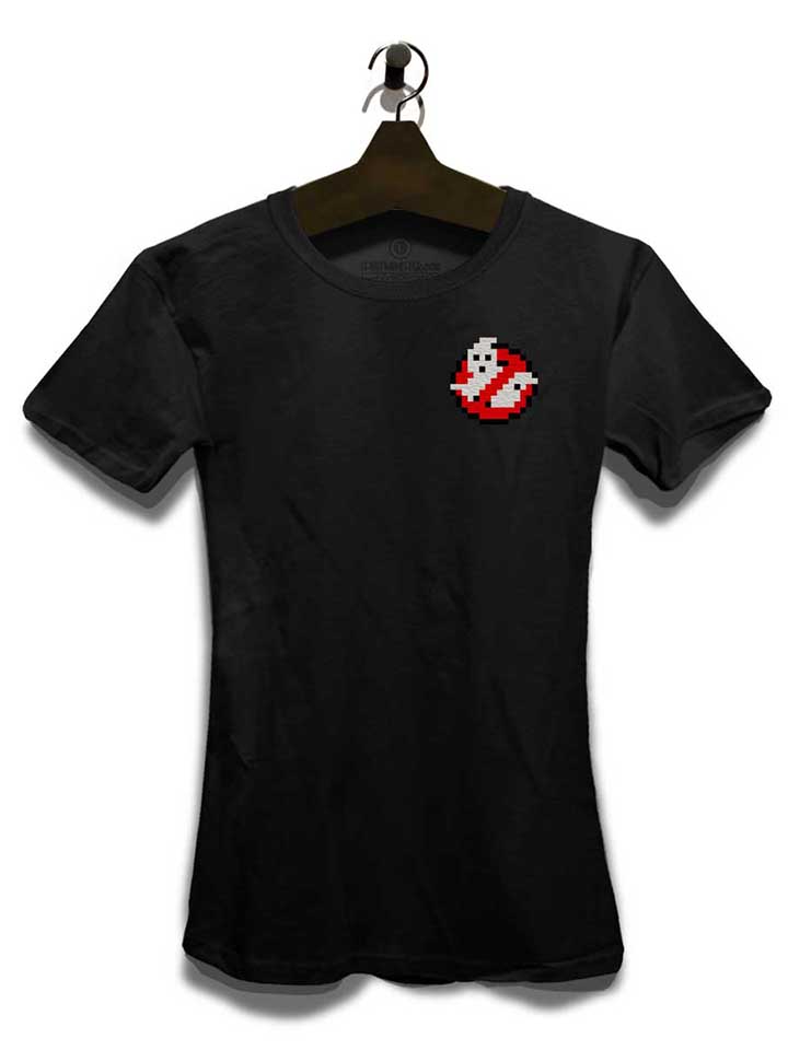 ghostbusters-logo-8bit-chest-print-damen-t-shirt schwarz 3