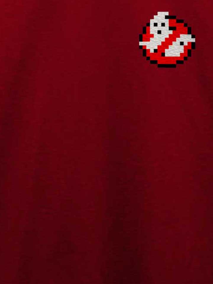 ghostbusters-logo-8bit-chest-print-t-shirt bordeaux 4