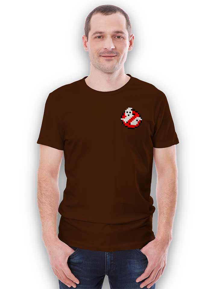 ghostbusters-logo-8bit-chest-print-t-shirt braun 2