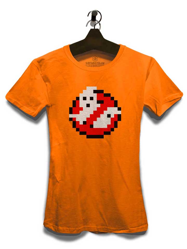 ghostbusters-logo-8bit-damen-t-shirt orange 3