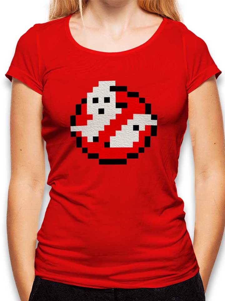 Ghostbusters Logo 8Bit Damen T-Shirt rot L