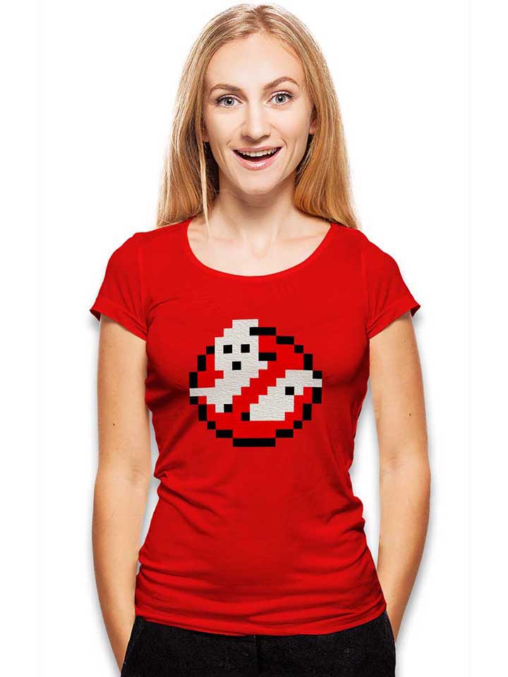 ghostbusters-logo-8bit-damen-t-shirt rot 2