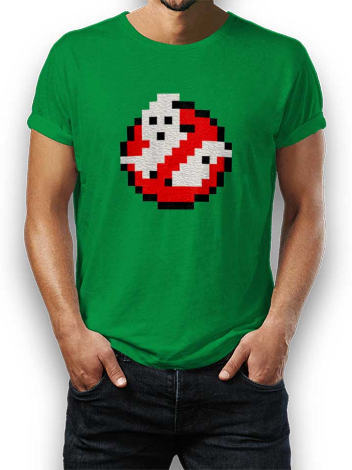 Ghostbusters Logo 8Bit T-Shirt gruen L