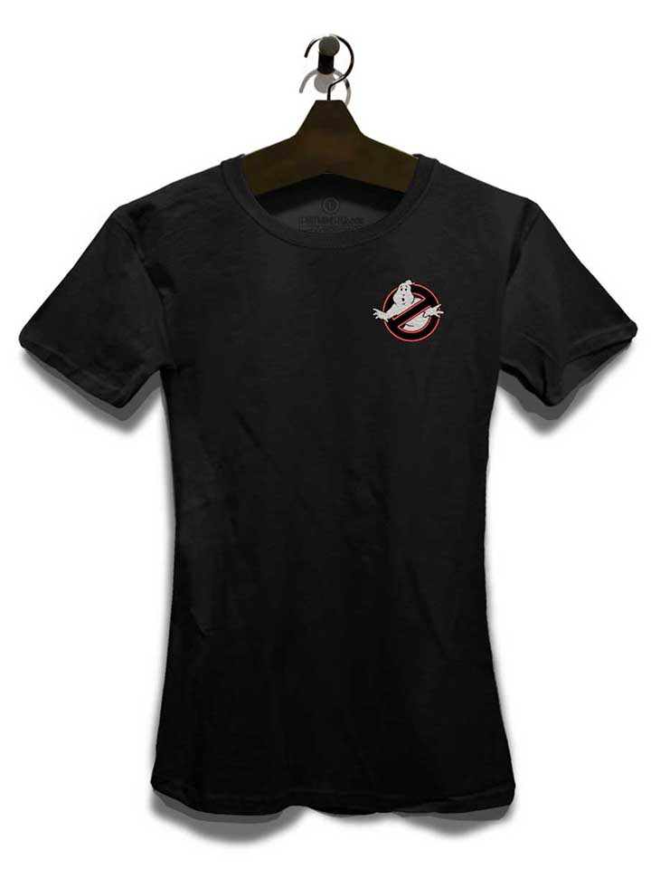 ghostbusters-logo-neon-chest-print-damen-t-shirt schwarz 3